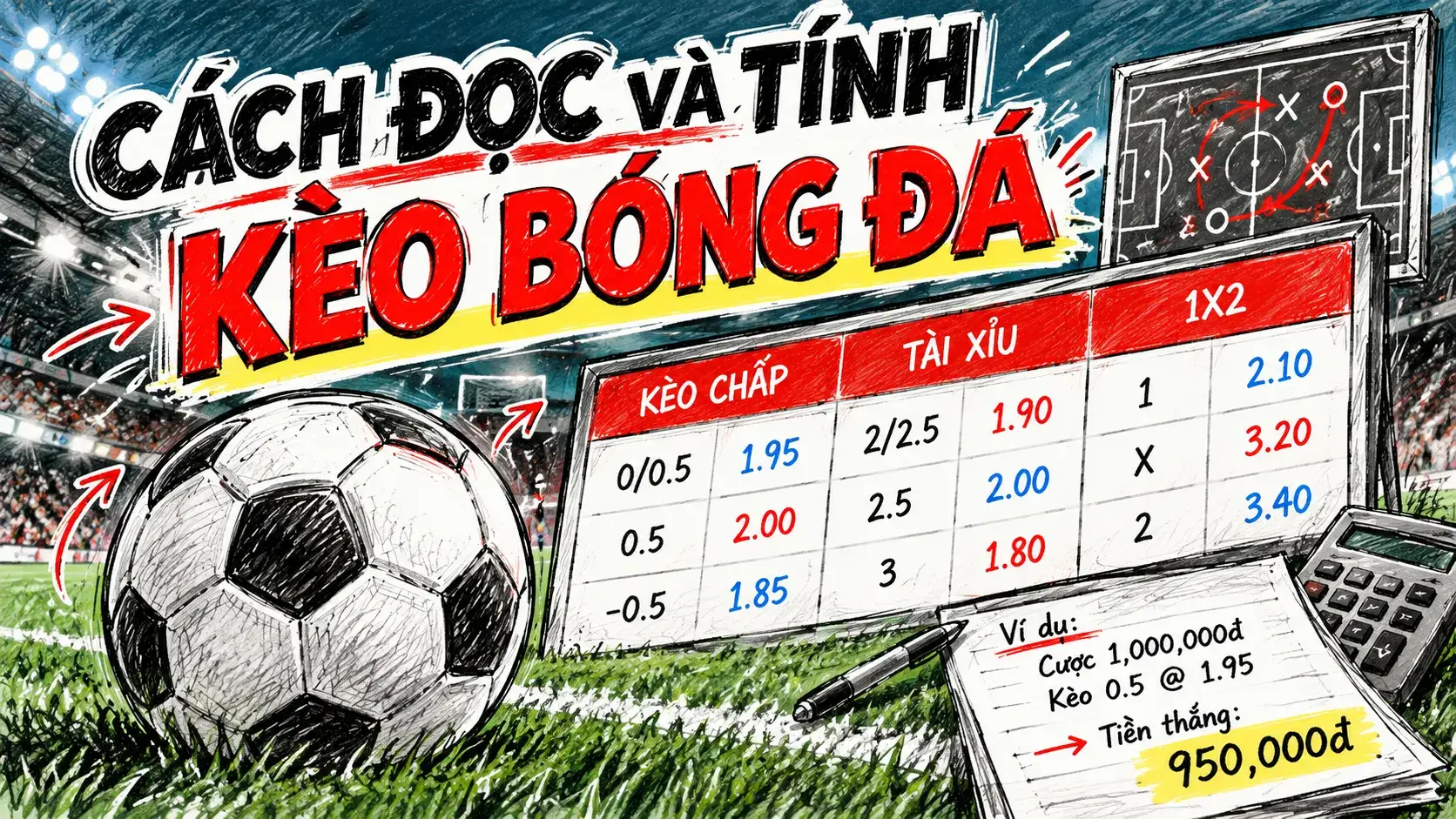 cách đọc kèo bóng đá